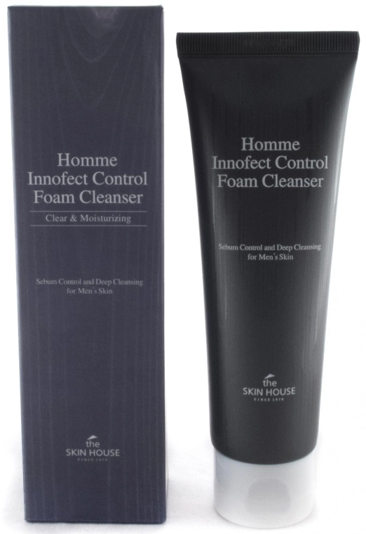 The Skin House Глубокоочищающая матирующая пенка для мужской кожи Homme Innofect Control Foam Cleanser - фото N1