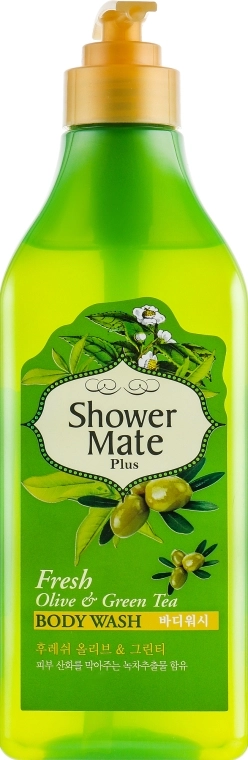 KeraSys Гель для душу "Оливки і зелений чай" Shower Mate Body Wash Fresh Olive & Green Tea - фото N1
