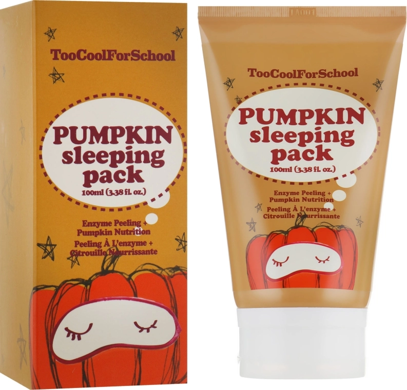 Ночная маска с экстрактом тыквы - Too Cool For School Pumpkin Sleeping Pack, 30 мл - фото N3