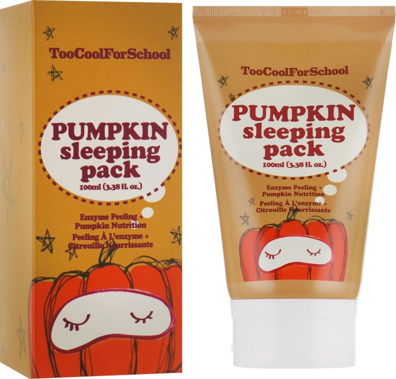 Too Cool For School Нічна маска з екстрактом гарбуза Pumpkin Sleeping Pack - фото N3