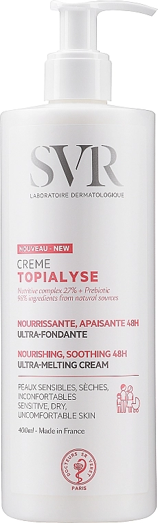 SVR Крем для обличчя і тіла Topialyse Creme Soin Nourrissant Anti-Dessechement - фото N3