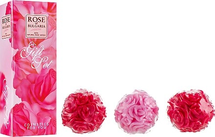 BioFresh Набор глицеринового мыла ручной работы с розовым маслом Rose of Bulgaria Gift Set (soap/3x30g) - фото N1