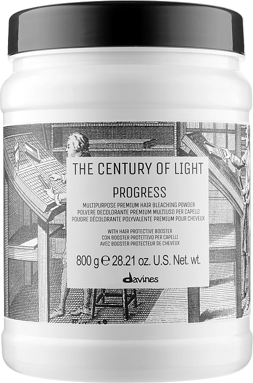 Davines Премиальная универсальная обесцвечивающая пудра The Century of Light Progress Multipurposr Premium Hair Bleaching Powder - фото N1