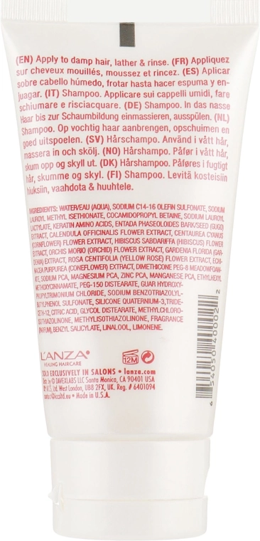 L'anza Шампунь для защиты цвета волос Healing ColorCare Color-Preserving Shampoo (мини) - фото N2