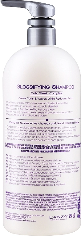 L'anza Розгладжувальний шампунь для блиску волосся Healing Smooth Glossifying Shampoo - фото N4