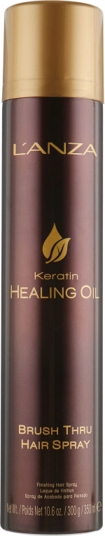 L'anza Спрей для укладання волосся Keratin Healing Oil Brush Thru Hair Spray - фото N1