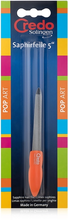 Credo Solingen Сапфірова пилка двостороння, 13 см Pop Art - фото N1