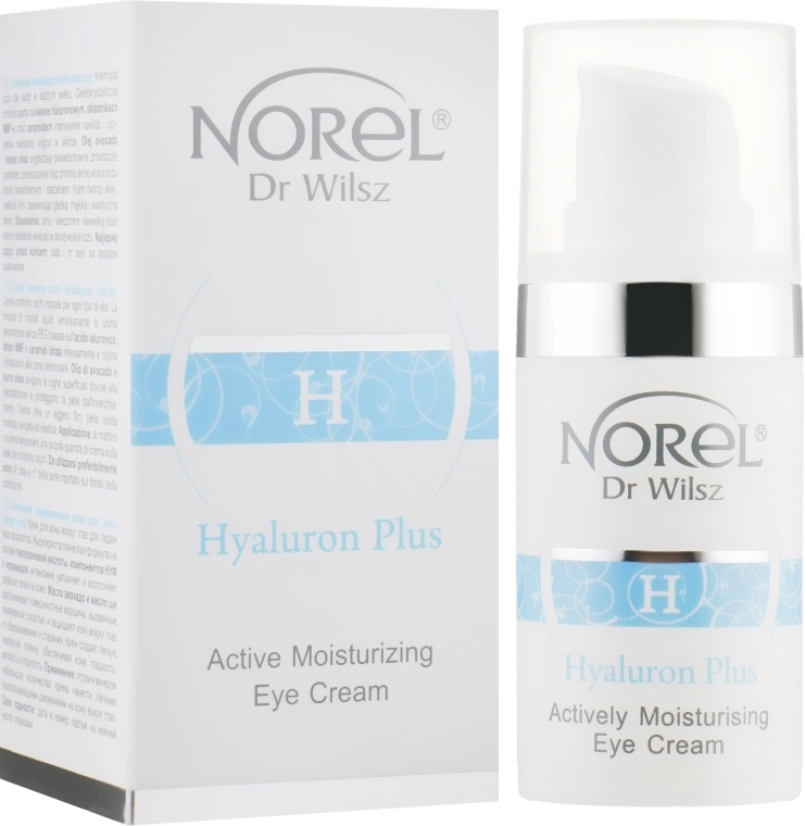 Norel Активно увлажняющий крем для кожи вокруг глаз Hyaluron Plus Moisturizing Eye Cream - фото N1