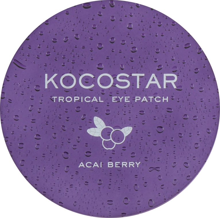 Kocostar Гидрогелевые патчи с экстрактом ягод Асаи Tropical Eye Patch Acai Berry - фото N4