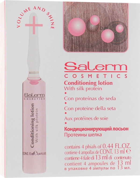 Salerm Інтенсивний лосьйон з протеїнами шовку Conditioning Lotion Silk Protein - фото N1