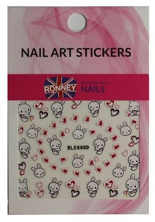 Ronney Professional Наклейки для дизайну нігтів Nail Art Stickers - фото N1