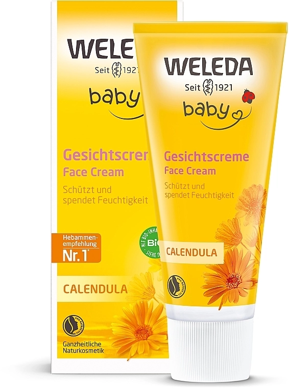 Weleda Детский питательный крем для лица «Календула» Calendula Gesichtscreme - фото N2