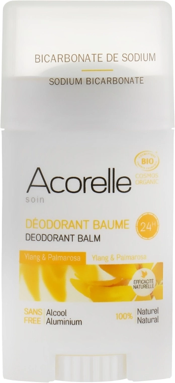 Acorelle Дезодорант-бальзам у стіку "Іланг-іланг і пальмароза" Deodorant Balm - фото N1