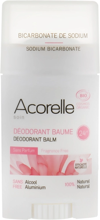 Acorelle Дезодорант-бальзам в стике «Без запаха» Deodorant Balm Fragrance Free - фото N1