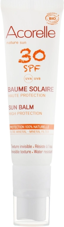 Acorelle Сонцезахисний бальзам для обличчя Sun Balm High Protection SPF30 - фото N2