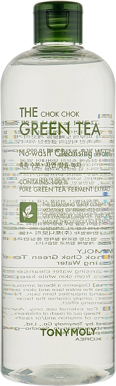 Tony Moly Очищающая вода для лица The Chok Chok Green Tea No-Wash Cleansing Water - фото N3