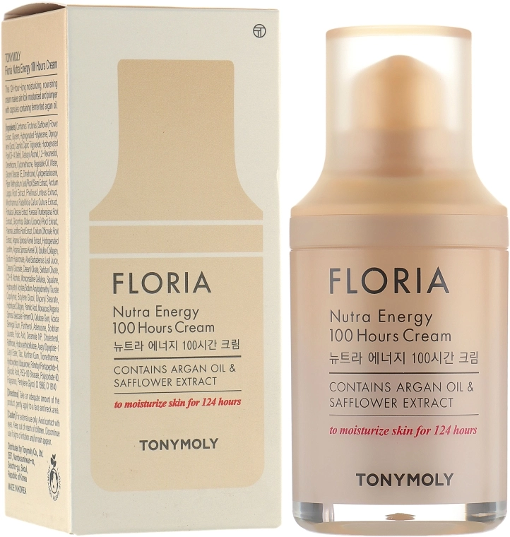 Tony Moly Увлажняющий крем с аргановым маслом Floria Nutra Energy 100 Hours Cream - фото N1