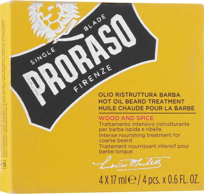 Proraso Масло для бороды Wood and Spice Hot Oil Beard Treatment - фото N1