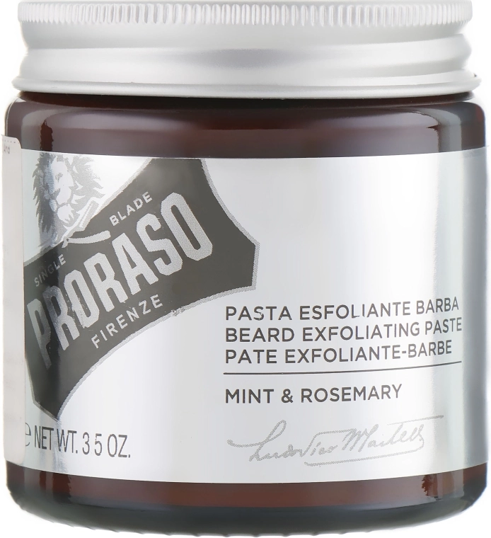 Proraso Скраб для бороди та обличчя Beard Exfoliating Paste Mint & Rosemary - фото N1