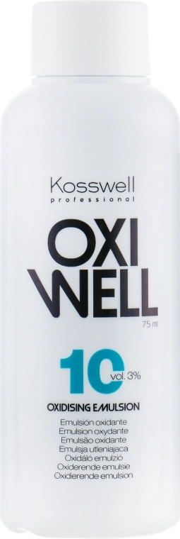 Kosswell Professional Окислювальна емульсія, 3% Equium Oxidizing Emulsion Oxiwell 3% 10vol - фото N1