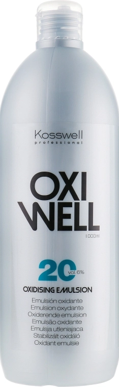 Kosswell Professional Окислювальна емульсія, 6% Equium Oxidizing Emulsion Oxiwell 6% 20 vol - фото N3