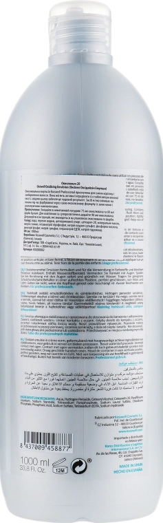 Kosswell Professional Окислювальна емульсія, 6% Equium Oxidizing Emulsion Oxiwell 6% 20 vol - фото N4