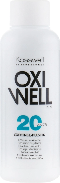 Kosswell Professional Окислювальна емульсія, 6% Equium Oxidizing Emulsion Oxiwell 6% 20 vol - фото N1
