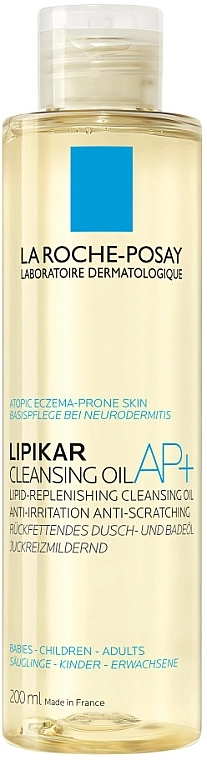 La Roche-Posay Зволожувальна ліпідовідновлювальна олія проти подразнень Lipikar Cleansing Oil AP+ - фото N1