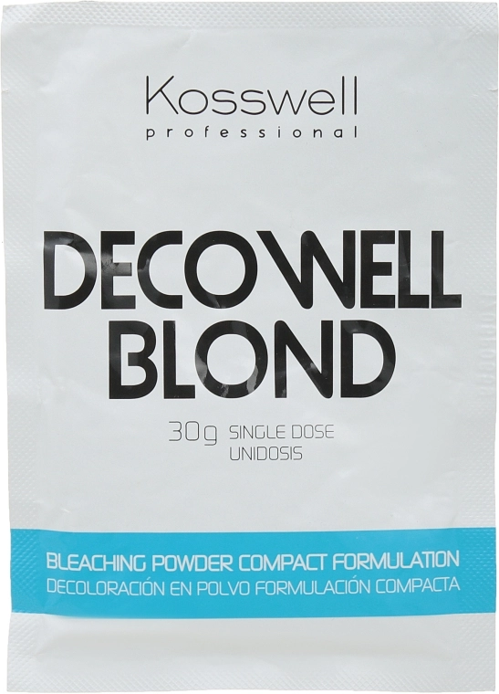 Kosswell Professional Осветляющий порошок, голубой Decowell Blond - фото N1