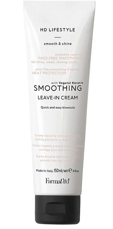 Farmavita Випрямляючий крем для волосся середньої фіксації HD Smoothing Leave-in Cream - фото N3