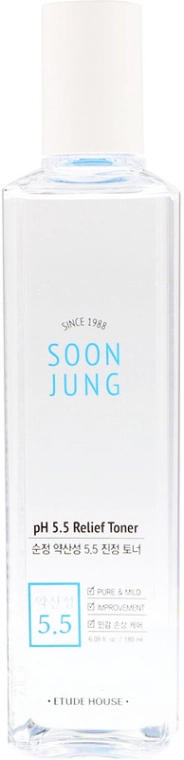 Etude Успокаивающий тонер для лица Soon Jung PH 5.5 Relief Toner - фото N1