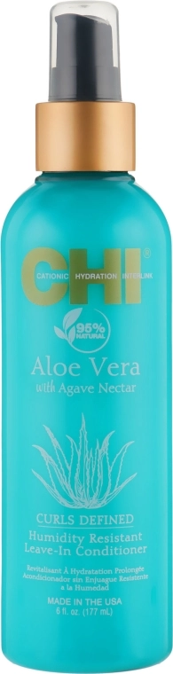 CHI Несмываемый кондиционер для защиты волос от влажности Aloe Vera Humidity Resistant Leave-In Conditioner - фото N1