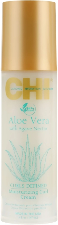 CHI Зволожувальний крем для кучерявого волосся "Алое вера" Aloe Vera Moisturizing Curl Cream - фото N1