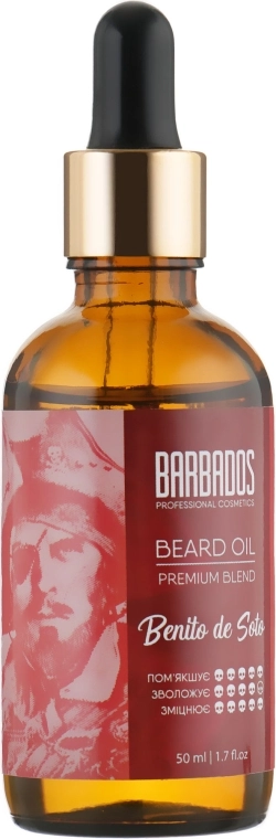 Barbados Масло для бороды Beard Oil Benito De Soto - фото N1