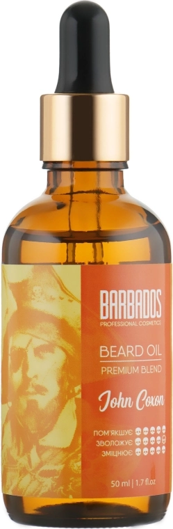 Олія для бороди з ароматом бурбонської ванілі - Barbados Beard Oil John Coxon, 50ml - фото N1