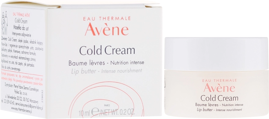 Avene Питательный бальзам для губ Cold Cream Lip Butter - фото N1