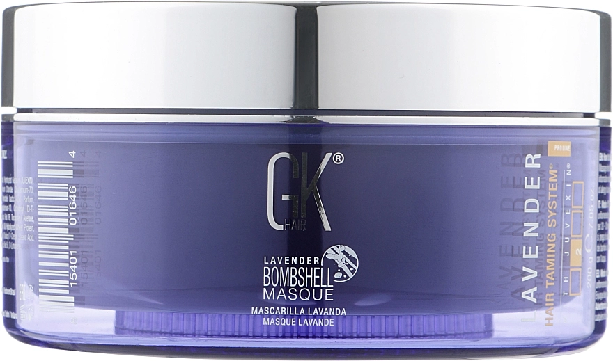 Маска с лавандовым оттенком для окрашенных волос - GKhair Lavender Bombshell Masque, 200 мл - фото N1