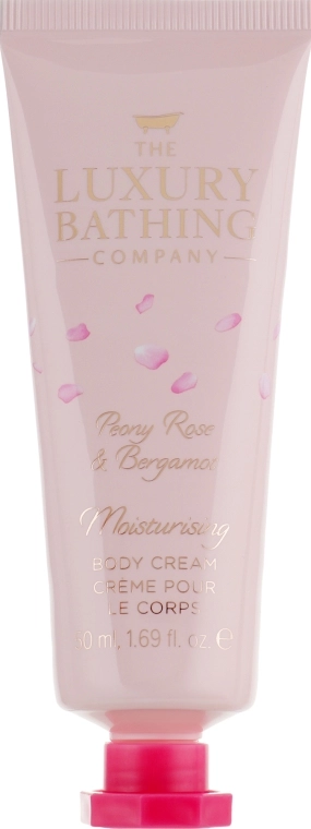 Grace Cole Набір The Luxury Bathing Peony, Rose & Bergamot (sh/gel/100ml + b/cr/50ml + bag + sponge) - фото N4
