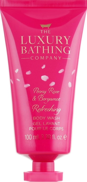 Grace Cole Набір The Luxury Bathing Peony, Rose & Bergamot (sh/gel/100ml + b/cr/50ml + bag + sponge) - фото N5