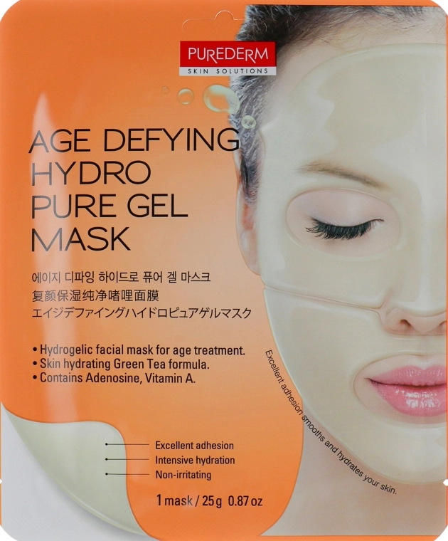 Purederm Маска гідрогелева антивікова для обличчя Age Defying Hydro Pure Gel Mask - фото N1