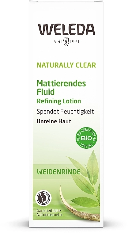 Weleda Матирующий флюид для комбинированной и жирной кожи Naturally Clear - фото N2