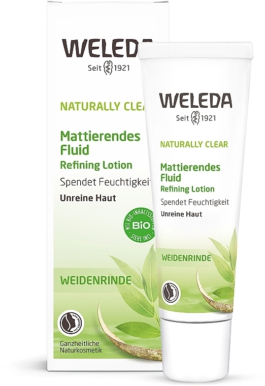 Weleda Матувальний флюїд для комбінованої та жирної шкіри Naturally Clear - фото N3