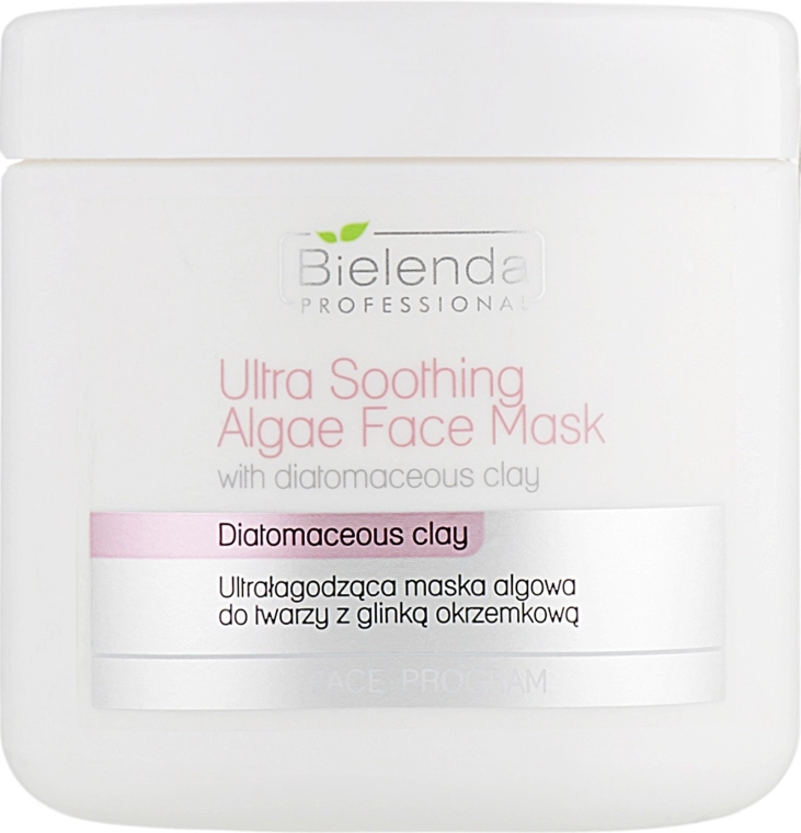 Bielenda Professional Ультрапом'якшувальна водоростева маска для обличчя з діамантовою глиною Ultra Soothing Algae Fase Mask - фото N1