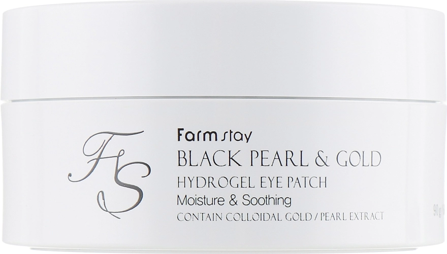 FarmStay Гидрогелевые патчи "Черный жемчуг и Золото" Black Pearl & Gold Hydrogel Eye Patch - фото N2