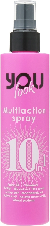 You look Professional Мультиспрей миттєвої дії 10 в 1 Multiaction Spray 10 in 1 Pink - фото N1