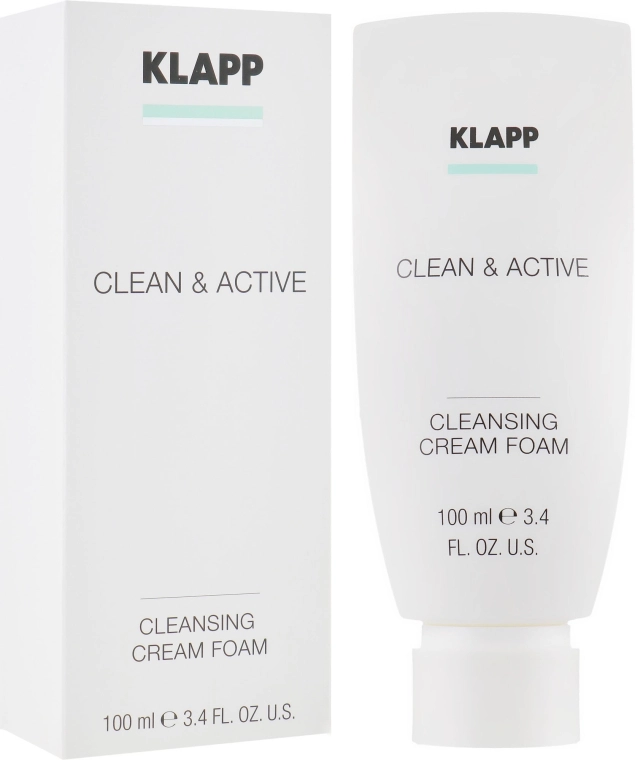 Klapp Базовая очищающая крем пенка Clean & Active Cleansing Cream Foam - фото N1