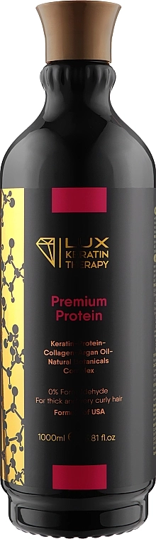 Lux Keratin Therapy Засіб для випрямлення волосся Premium Protein - фото N2