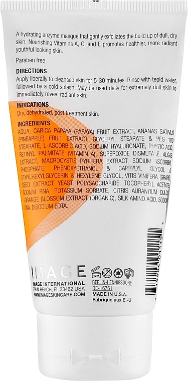 Image Skincare Ензимна маска Vital C Hydrating Enzyme Masque - фото N2