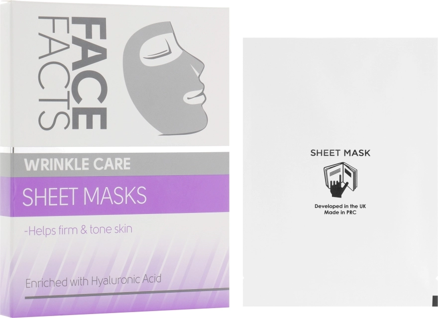 Face Facts Маска для обличчя з вітаміном Е Wrinkle Care Sheet Face Mask - фото N1