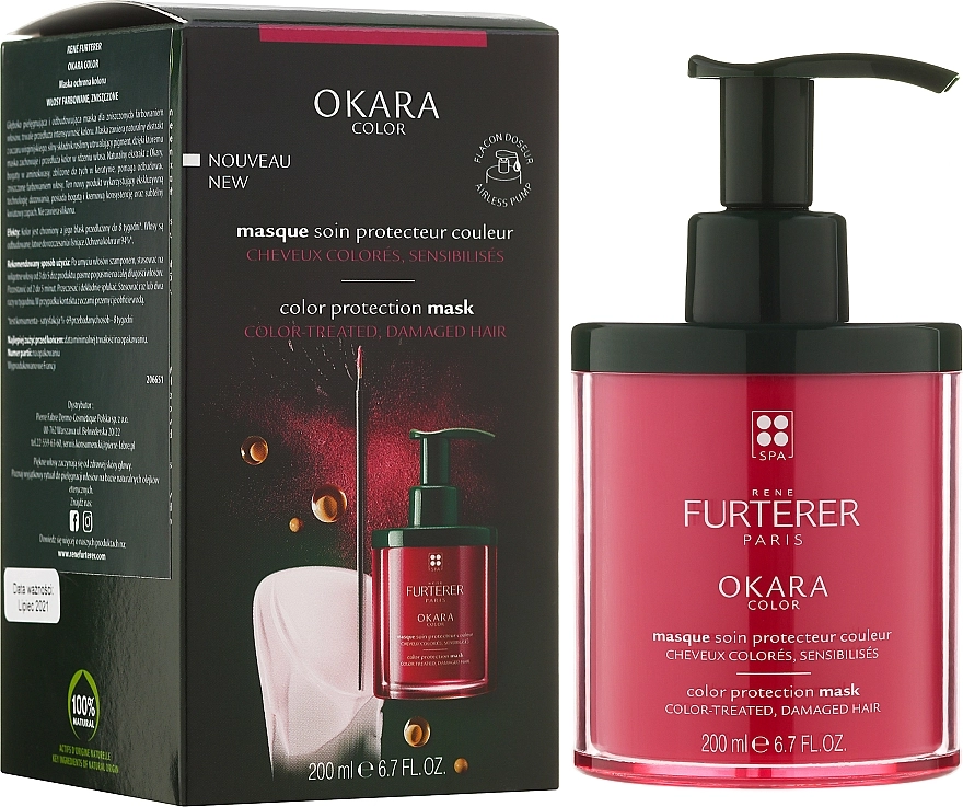 Rene Furterer Маска для фарбованого та пошкодженого волосся Okara Color Protection Mask - фото N4